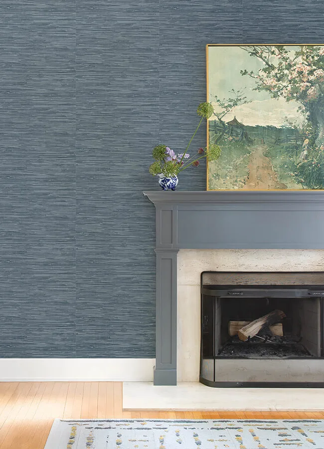 A-Street Prints Exhale - Indigo Wallpaper | Buy Online A-Street Prints Exhale wallpaper, color Indigo, SKU 4147-27260