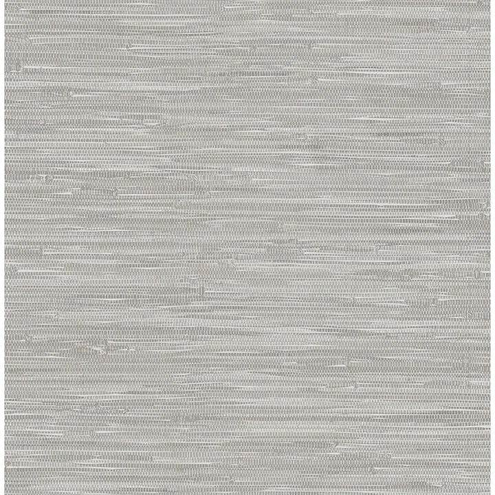 A-Street Prints Exhale Woven Faux Grasscloth wallpaper, color Light Grey, SKU 4146-27263