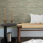 A-Street Prints Exhale Woven Faux Grasscloth - Moss Wallpaper | Buy Online A-Street Prints Exhale Woven Faux Grasscloth wallpaper, color Moss, SKU 4146-27261
