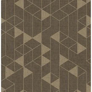 A-Street Prints Fairbank wallpaper, color Chocolate, SKU 4034-26773