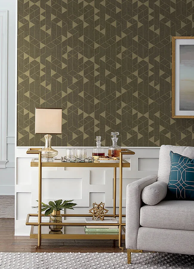 A-Street Prints Fairbank wallpaper, color Chocolate, SKU 4034-26773