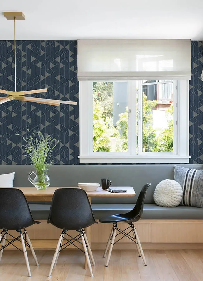 A-Street Prints Fairbank - Navy Wallpaper | Buy Online A-Street Prints Fairbank wallpaper, color Navy, SKU 4034-26775