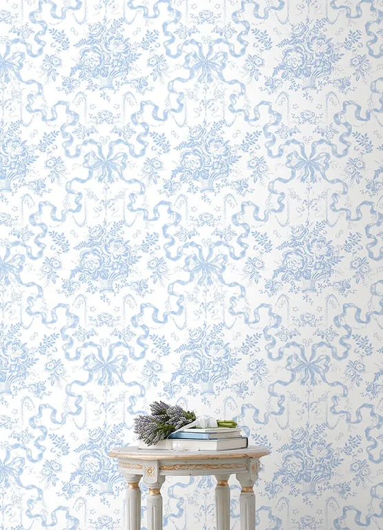 A-Street Prints Fairytale wallpaper, color Blissful Blue, SKU AST6272