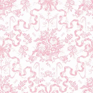 A-Street Prints Fairytale wallpaper, color Peony Pink, SKU AST6271