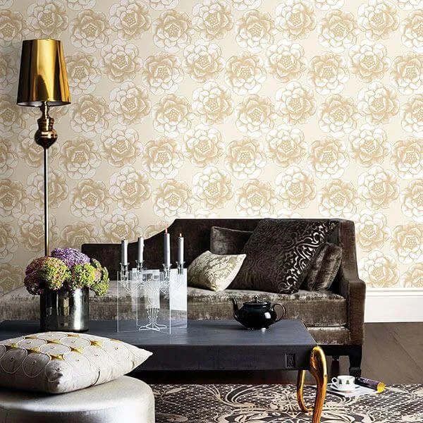 A-Street Prints Fanciful wallpaper, color Gold, SKU 2763-24241