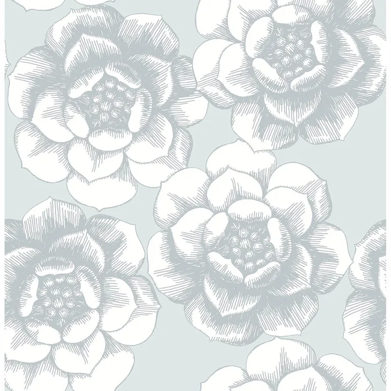 A-Street Prints Fanciful wallpaper, color Silver, SKU 2763-24240