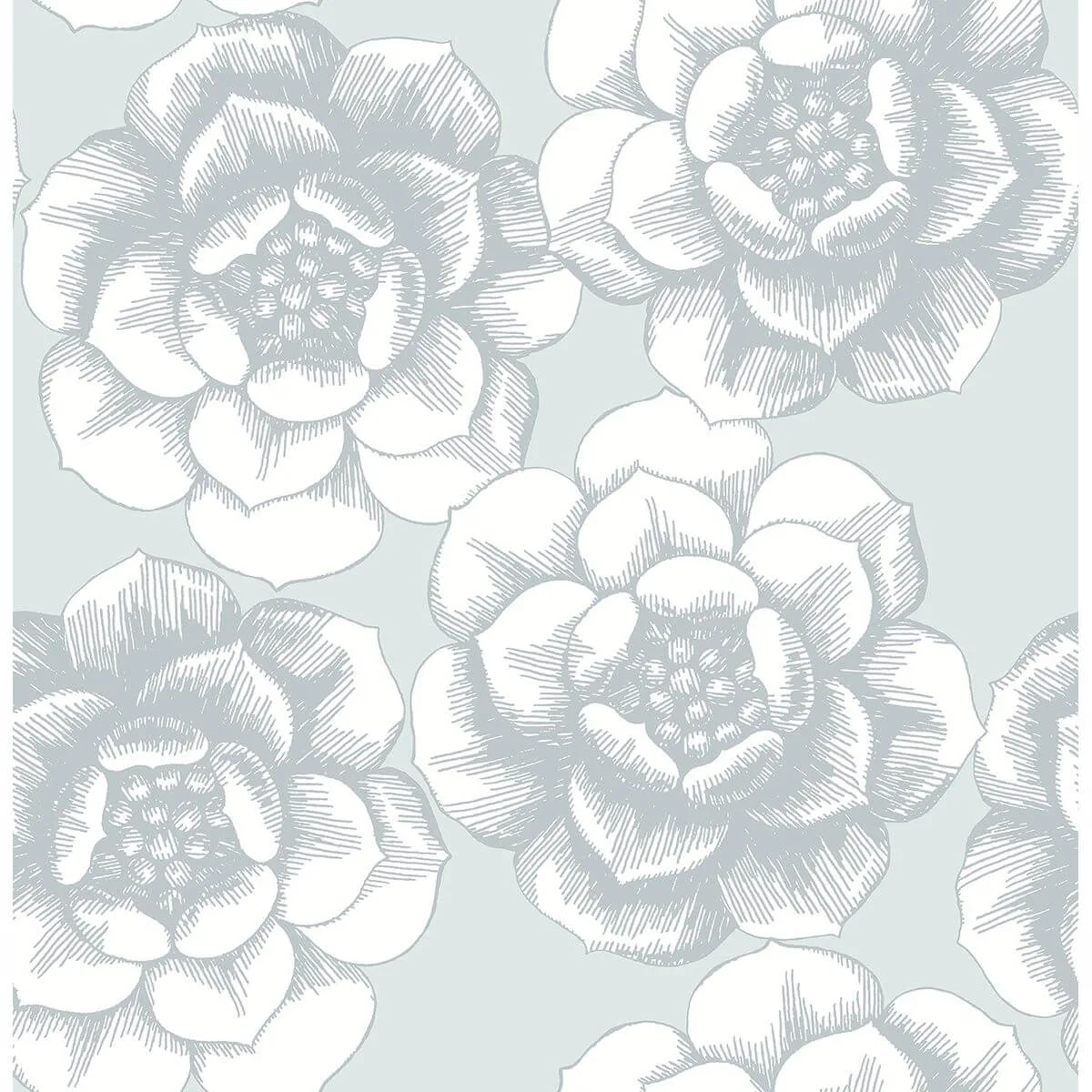 A-Street Prints Fanciful wallpaper, color Silver, SKU 2763-24240