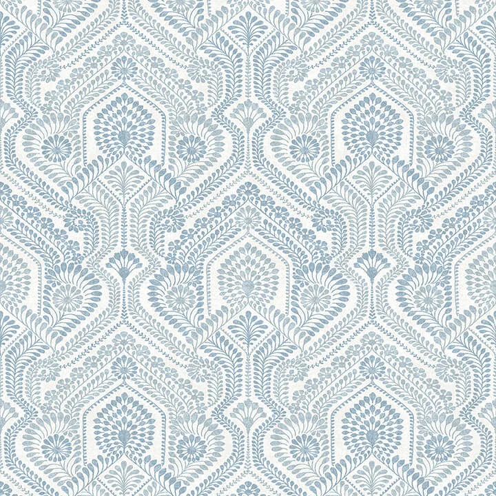 A-Street Prints Fernback wallpaper, color Blue, SKU 4074-26611