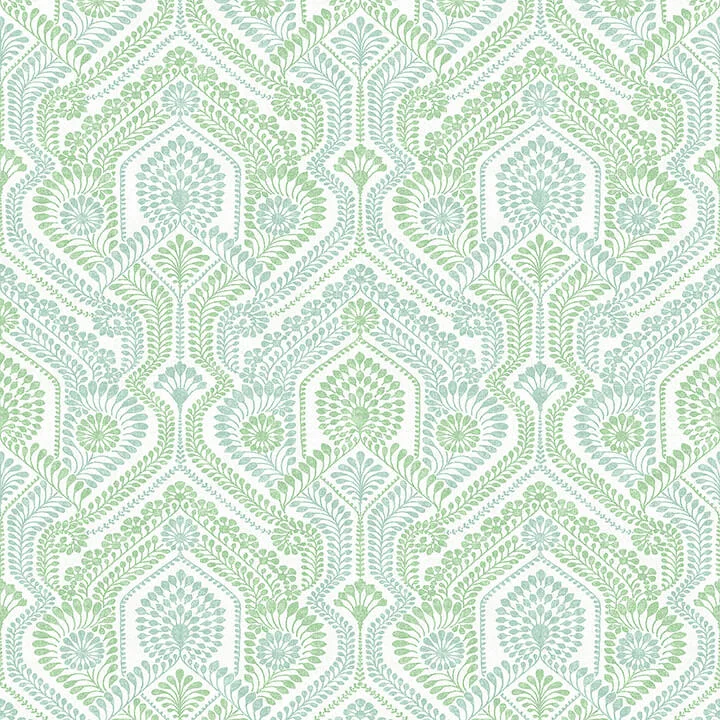 A-Street Prints Fernback wallpaper, color Green, SKU 4074-26614