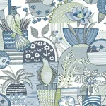 A-Street Prints Fika - Blue Wallpaper | Buy Online A-Street Prints Fika wallpaper, color Blue, SKU 4066-26555
