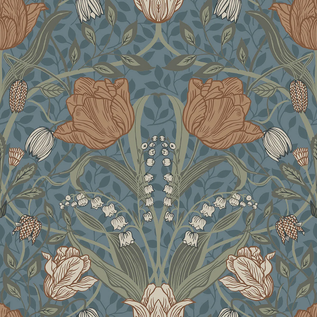 A-Street Prints Filippa wallpaper, color Blue, SKU 2999-33009