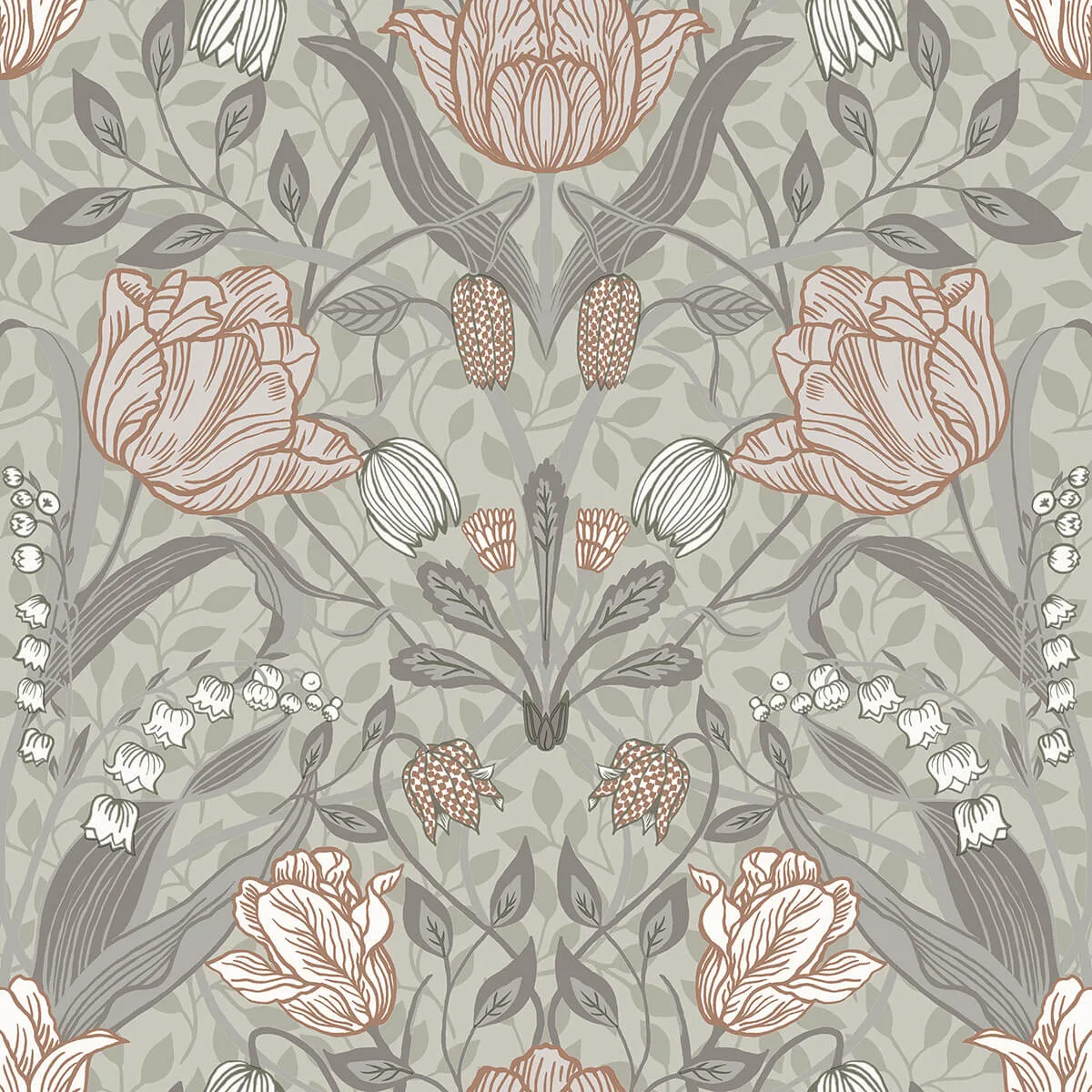 A-Street Prints Filippa wallpaper, color Grey, SKU 2999-44105