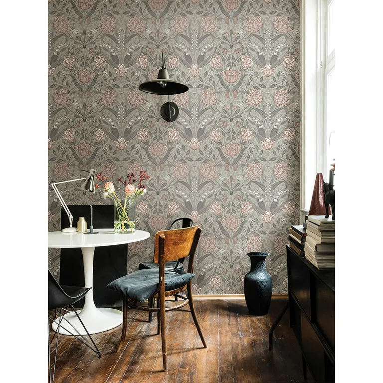 A-Street Prints Filippa wallpaper, color Grey, SKU 2999-44105