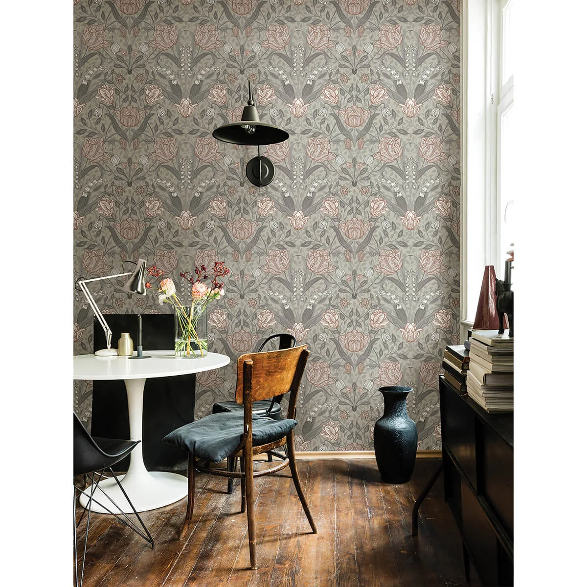 A-Street Prints Filippa wallpaper, color Grey, SKU 2999-44105