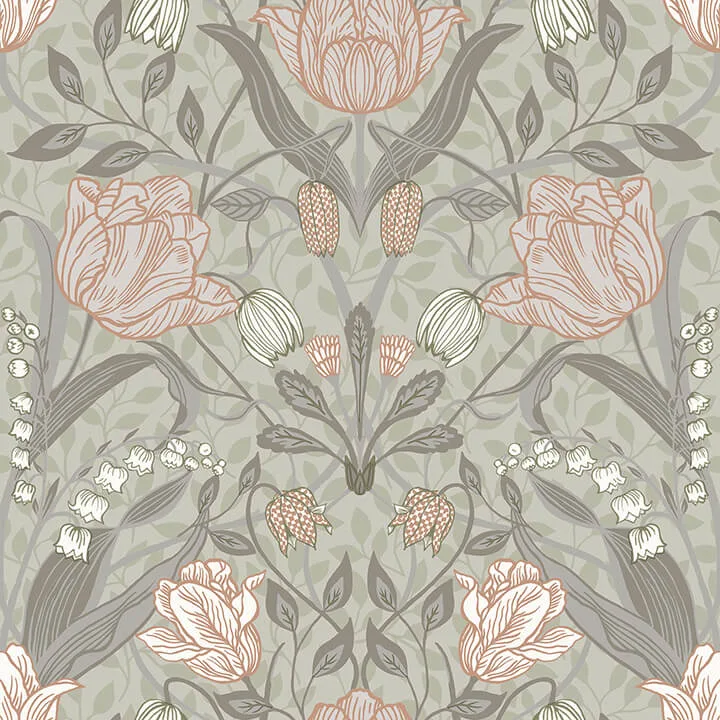 A-Street Prints Filippa wallpaper, color Grey, SKU 4080-44105