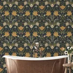 A-Street Prints Filippa - Navy Wallpaper | Buy Online A-Street Prints Filippa wallpaper, color Navy, SKU 4080-44106