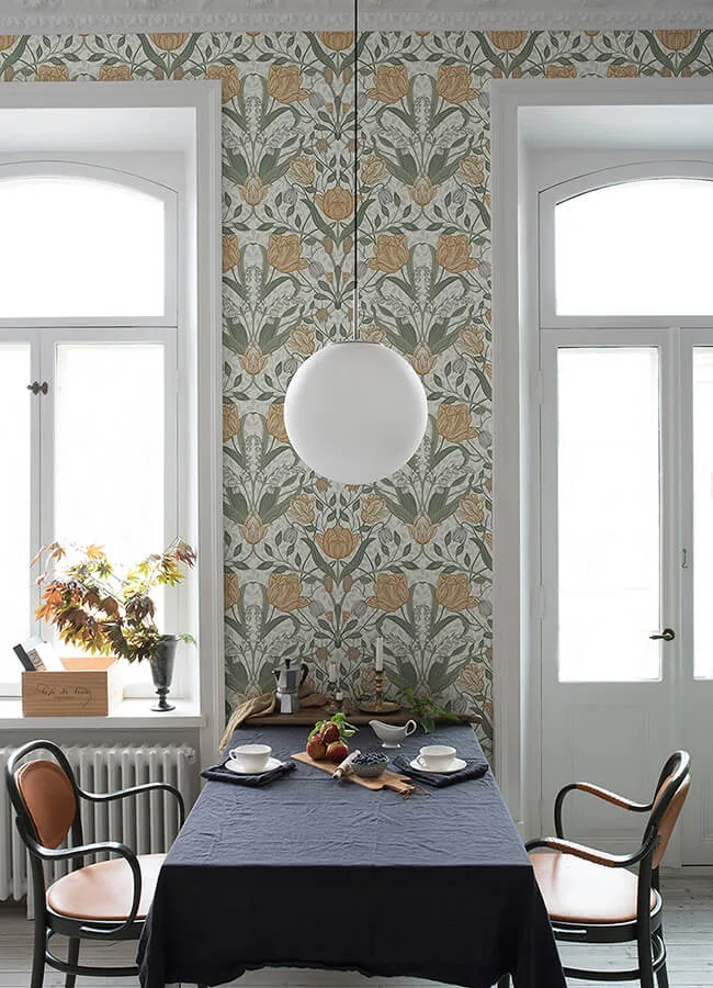 A-Street Prints Fillippa wallpaper, color Green, SKU 4080-33006