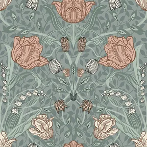 A-Street Prints Fillippa wallpaper, color Sage, SKU 4080-33010
