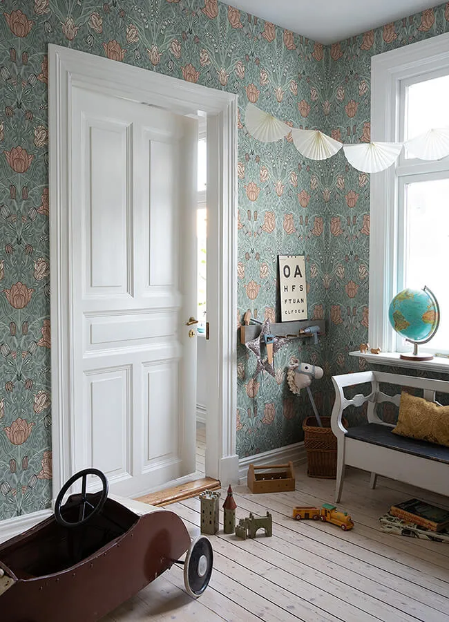 A-Street Prints Fillippa wallpaper, color Sage, SKU 4080-33010