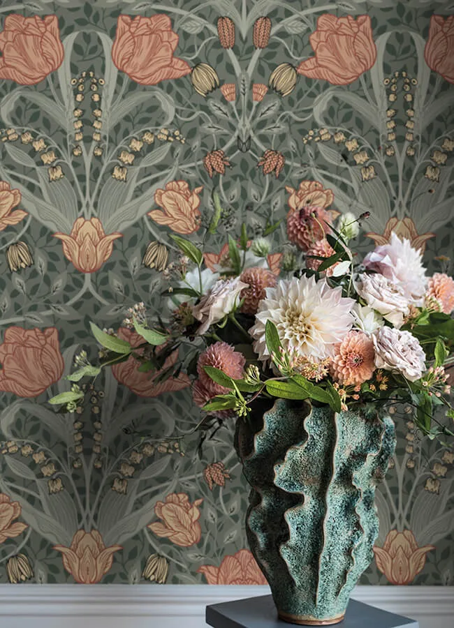 A-Street Prints Fillippa - Sage Wallpaper | Buy Online A-Street Prints Fillippa wallpaper, color Sage, SKU 4080-33010
