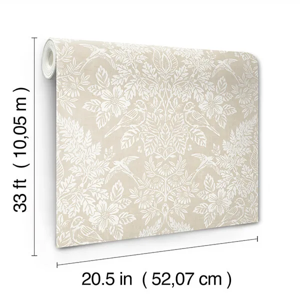 A-Street Prints Finch wallpaper, color Neutral, SKU 4173-27621