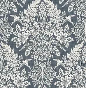 A-Street Prints Finch wallpaper, color Blue, SKU 4173-27622