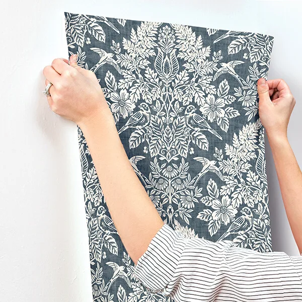 A-Street Prints Finch - Blue Wallpaper | Buy Online A-Street Prints Finch wallpaper, color Blue, SKU 4173-27622