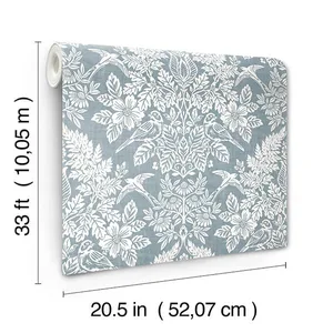 A-Street Prints Finch wallpaper, color Light Blue, SKU 4173-27623