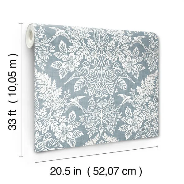 A-Street Prints Finch - Light Blue Wallpaper | Buy Online A-Street Prints Finch wallpaper, color Light Blue, SKU 4173-27623