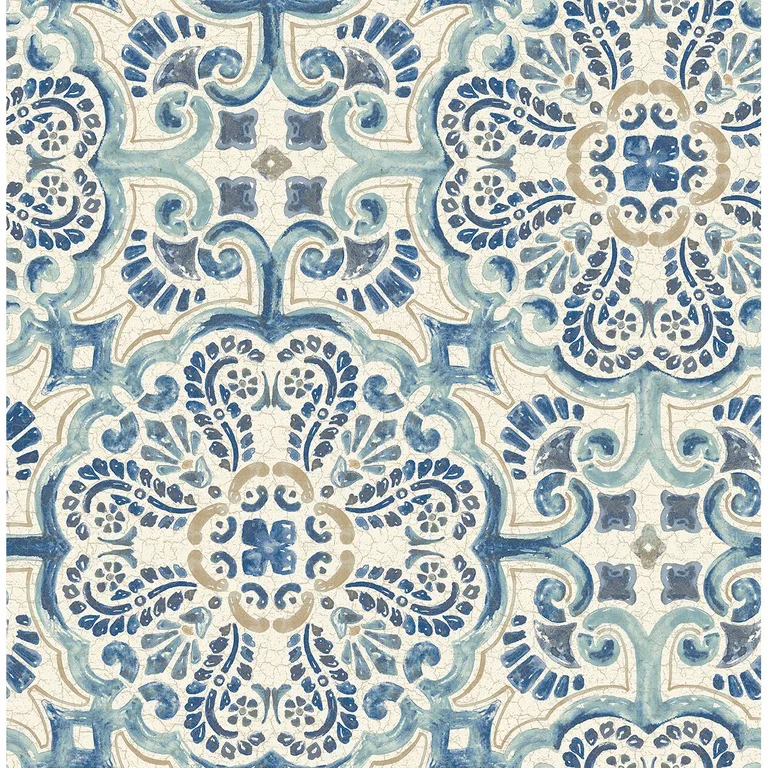 A-Street Prints Florentine wallpaper, color Blue, SKU 2540-24046