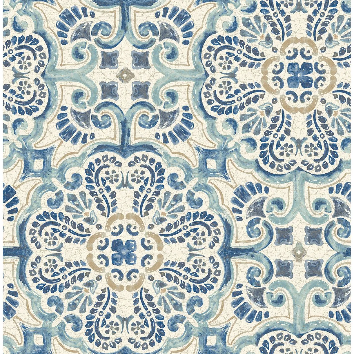 A-Street Prints Florentine wallpaper, color Blue, SKU 2540-24046