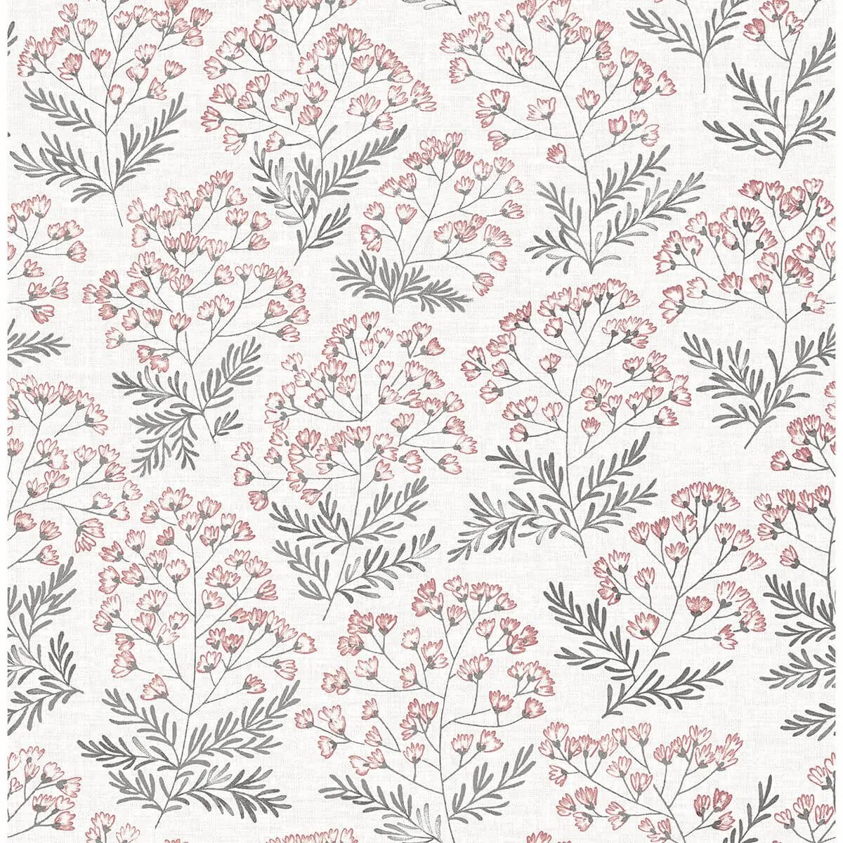 A-Street Prints Floret wallpaper, color Pink, SKU 2861-25716