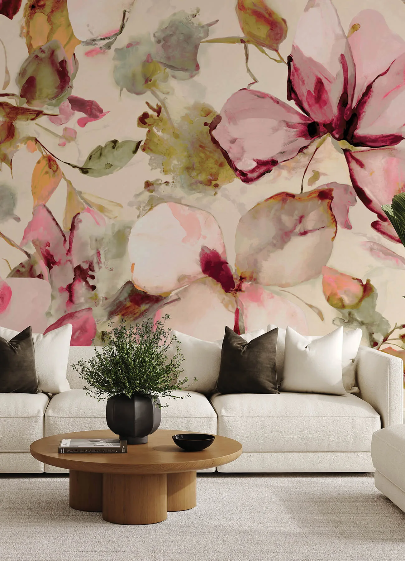 A-Street Prints Florian wallpaper, color Pink, SKU 4202-367577M