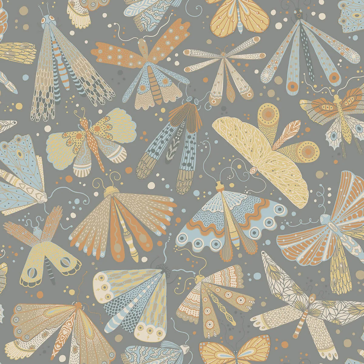 A-Street Prints Flyga wallpaper, color Apricot, SKU 4111-63026
