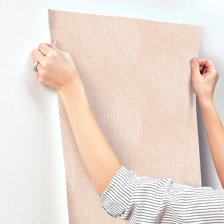A-Street Prints Folly wallpaper, color Blush, SKU 4172-27507