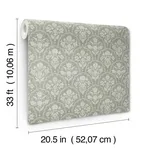 A-Street Prints Frances wallpaper, color Moss, SKU AST6353