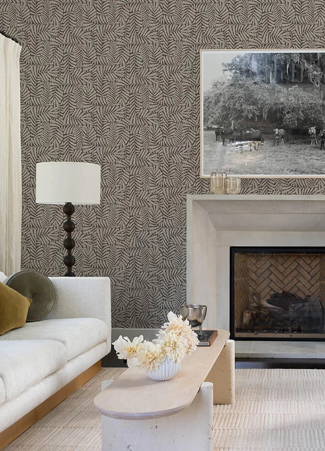 A-Street Prints Gabriel wallpaper, color Espresso, SKU 4155-27313