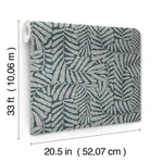 A-Street Prints Gabriel - Teal Wallpaper | Buy Online A-Street Prints Gabriel wallpaper, color Teal, SKU 4155-27312