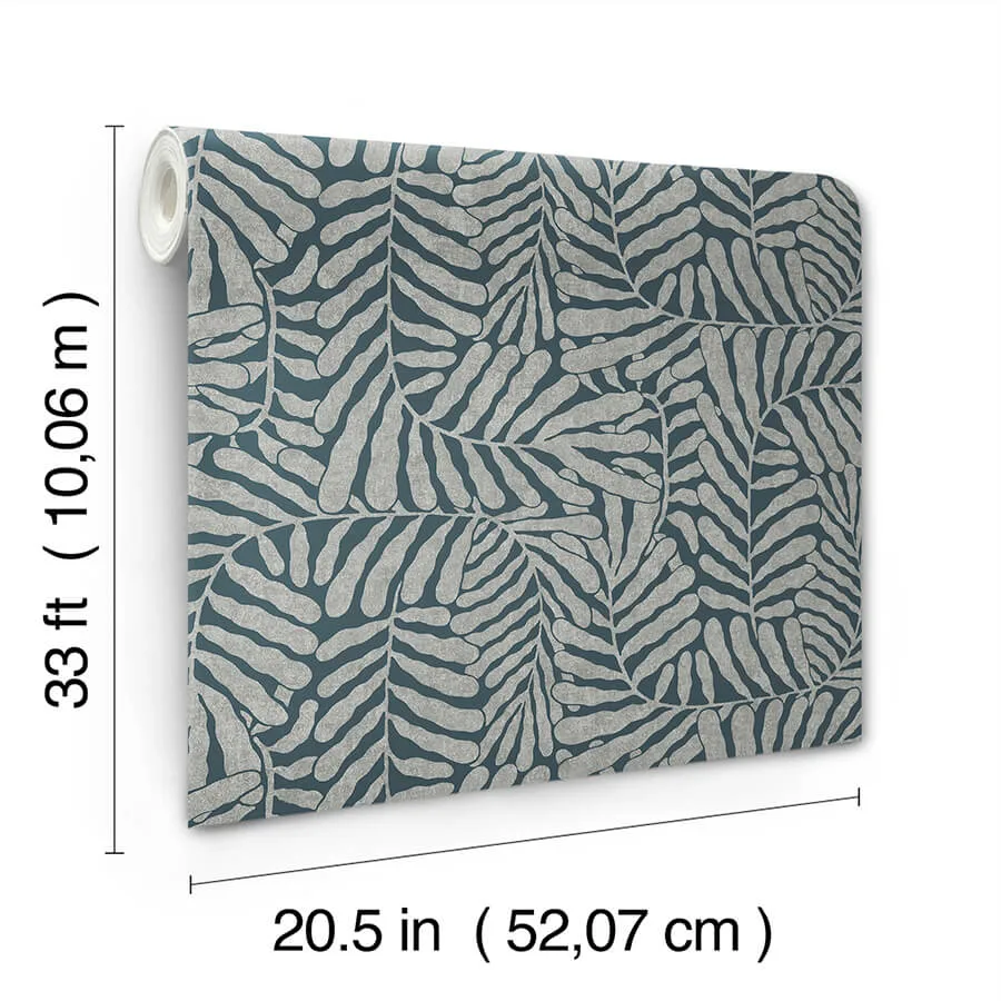A-Street Prints Gabriel - Teal Wallpaper | Buy Online A-Street Prints Gabriel wallpaper, color Teal, SKU 4155-27312