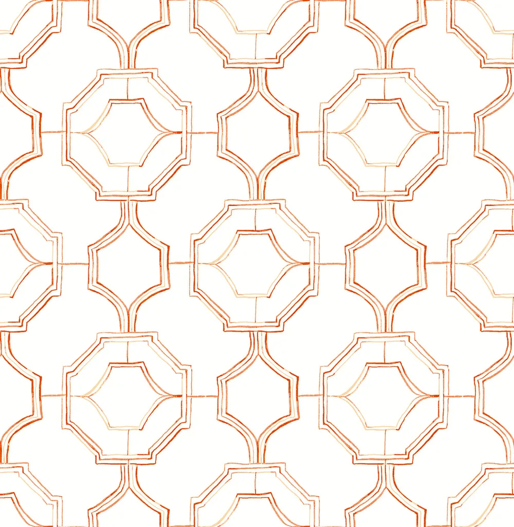 A-Street Prints Gallina wallpaper, color Orange, SKU 4081-26317