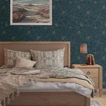A-Street Prints Gardena wallpaper, color Indigo, SKU 4122-27009