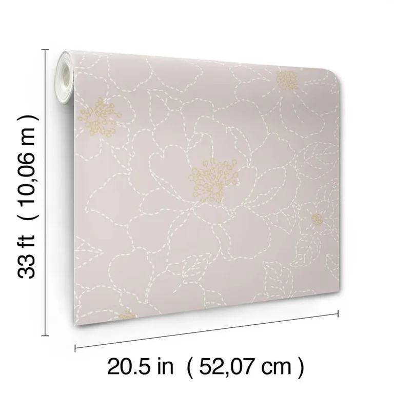 A-Street Prints Gardena wallpaper, color Lavender, SKU 4122-27008
