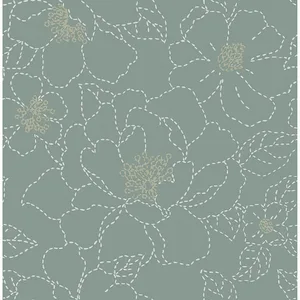 A-Street Prints Gardena wallpaper, color Sea Green, SKU 4122-27006