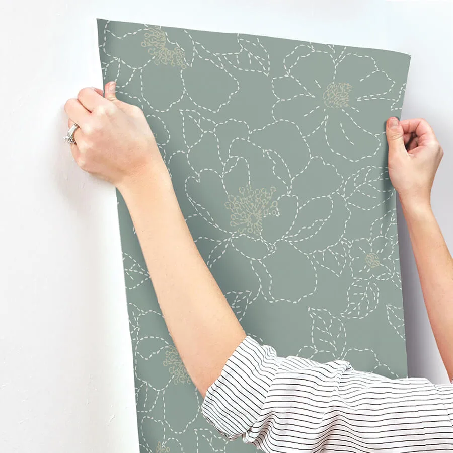 A-Street Prints Gardena - Sea Green Wallpaper | Buy Online A-Street Prints Gardena wallpaper, color Sea Green, SKU 4122-27006