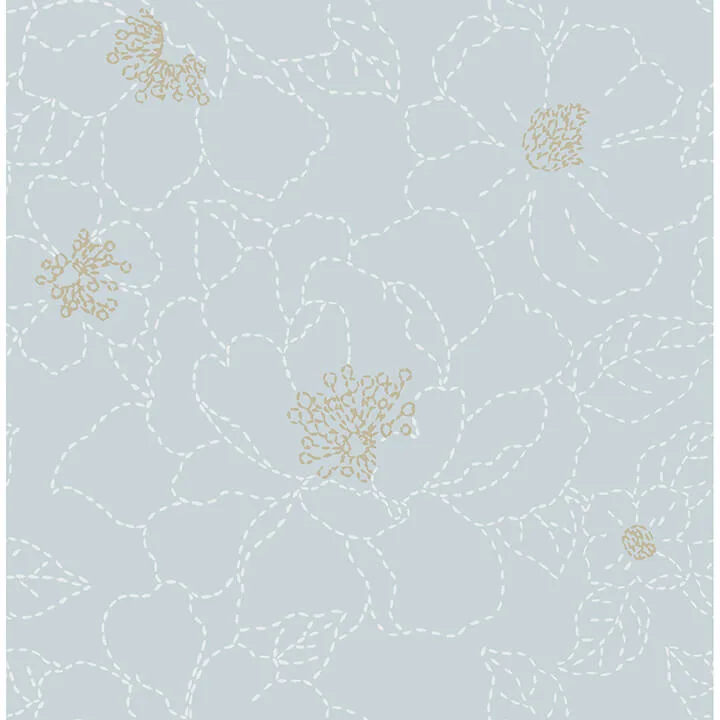 A-Street Prints Gardena wallpaper, color Sky Blue, SKU 4122-27011
