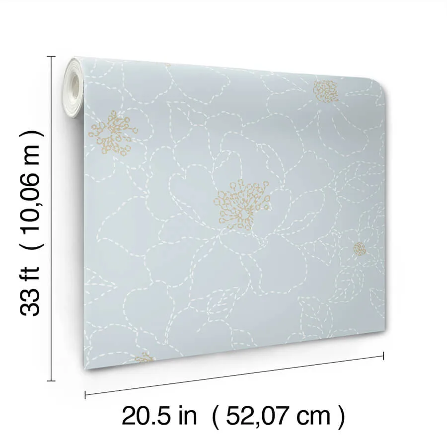 A-Street Prints Gardena - Sky Blue Wallpaper | Buy Online A-Street Prints Gardena wallpaper, color Sky Blue, SKU 4122-27011