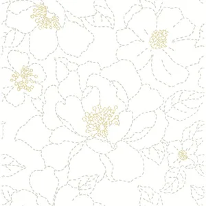 A-Street Prints Gardena wallpaper, color White, SKU 4122-27007