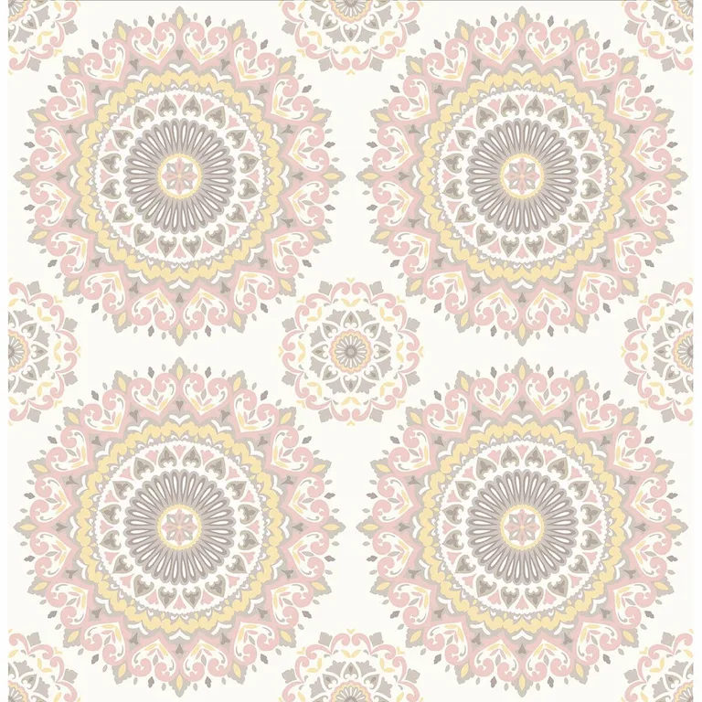 A-Street Prints Gemma wallpaper, color Light Pink, SKU 1014-001805