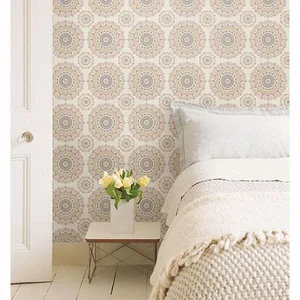 A-Street Prints Gemma wallpaper, color Light Pink, SKU 1014-001805