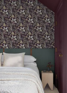 A-Street Prints Geneva wallpaper, color Plum, SKU 4173-27644